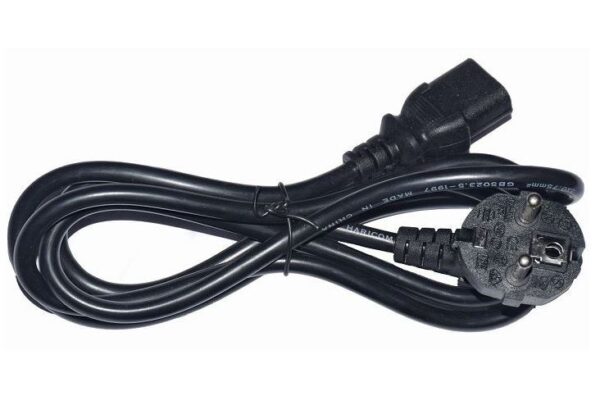 کابل برق سه پین منبع تغذیه کامپیوتر - تصویر 2