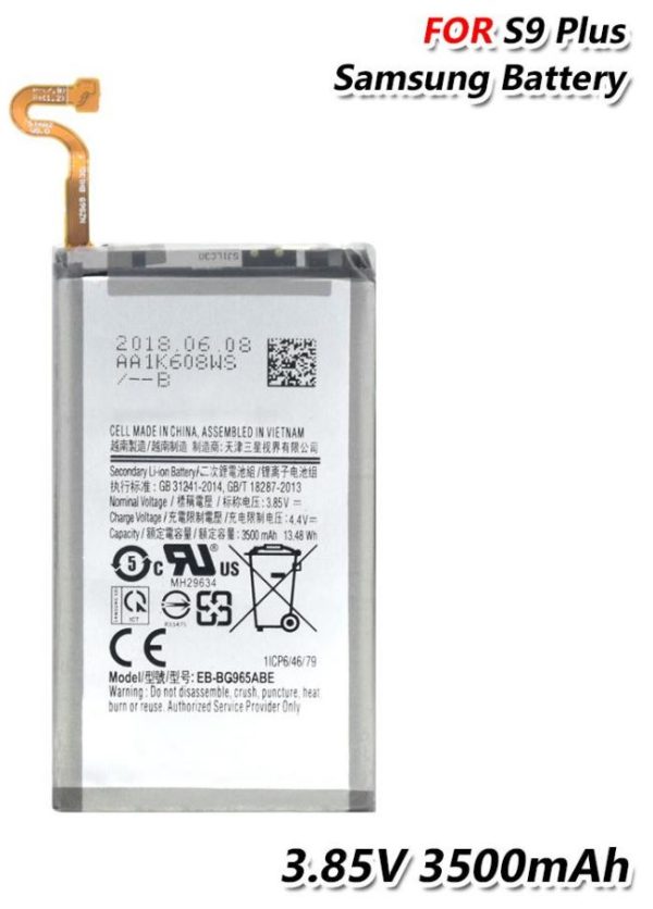 باتری موبایل سامسونگ Galaxy S9 PLUS مدل BG965ABE ظرفیت 3500 میلی آمپر ساعت